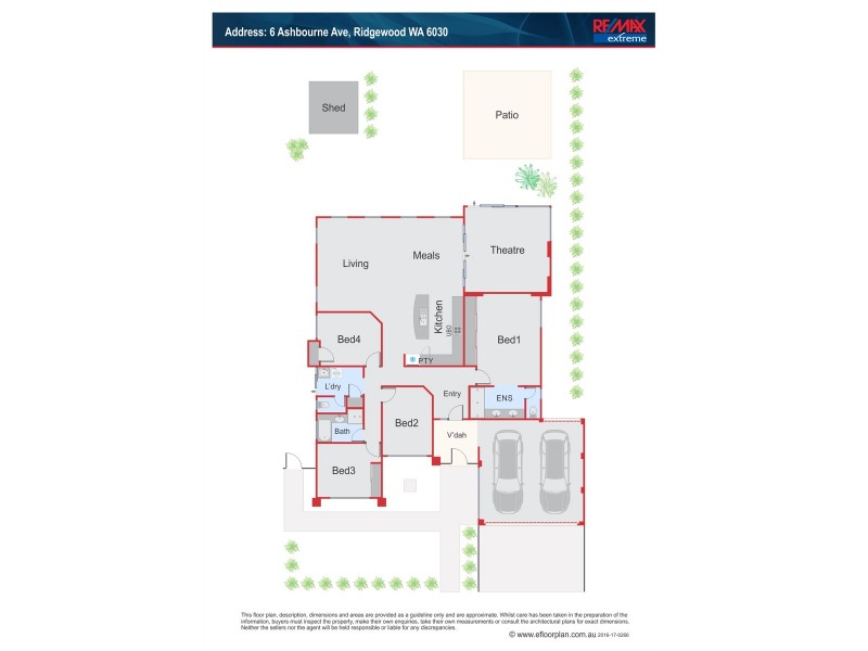 6 Ashbourne Avenue, Ridgewood WA 6030 Floorplan
