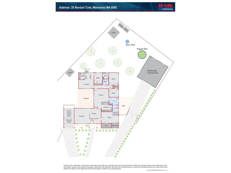 20 Manbari Crescent, Wanneroo WA 6065 Floorplan