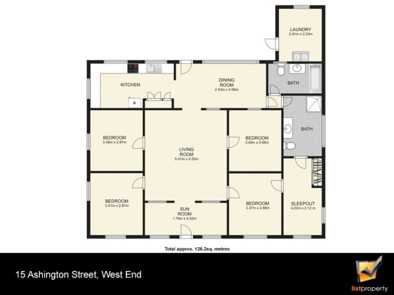 15 Ashington Street, West End QLD 4101 Floorplan