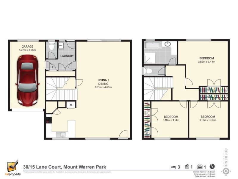 30/15 Lane Ct, Mount Warren Park QLD 4207 Floorplan