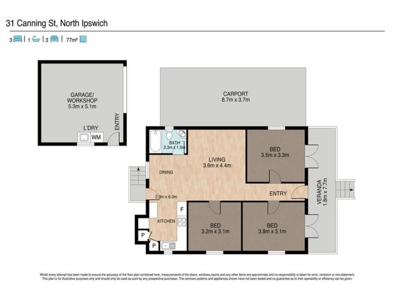 31 Canning Street, North Ipswich QLD 4305 Floorplan
