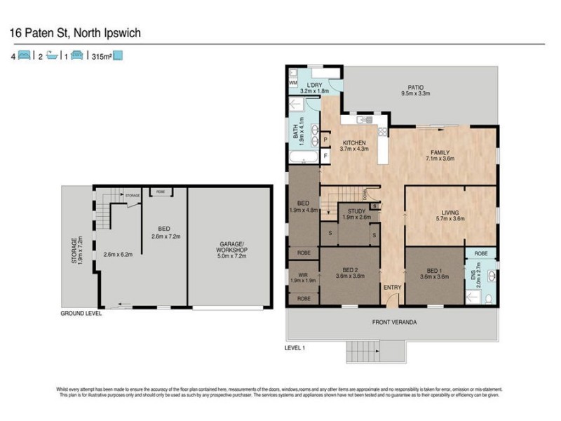 16 Paten Street, North Ipswich QLD 4305 Floorplan