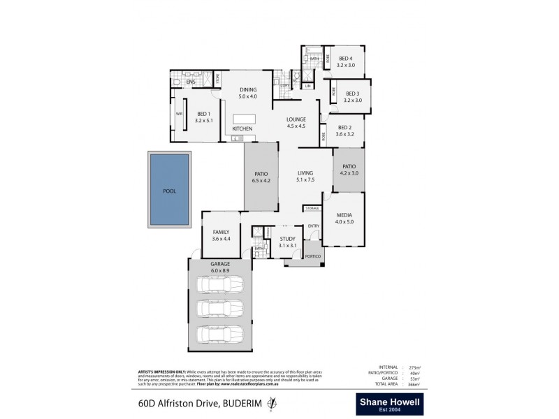 60D Alfriston Drive, Buderim QLD 4556 Floorplan