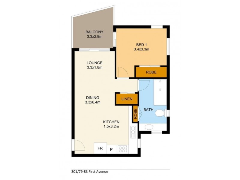 301 79-83 First Ave, Mooloolaba QLD 4557 Floorplan