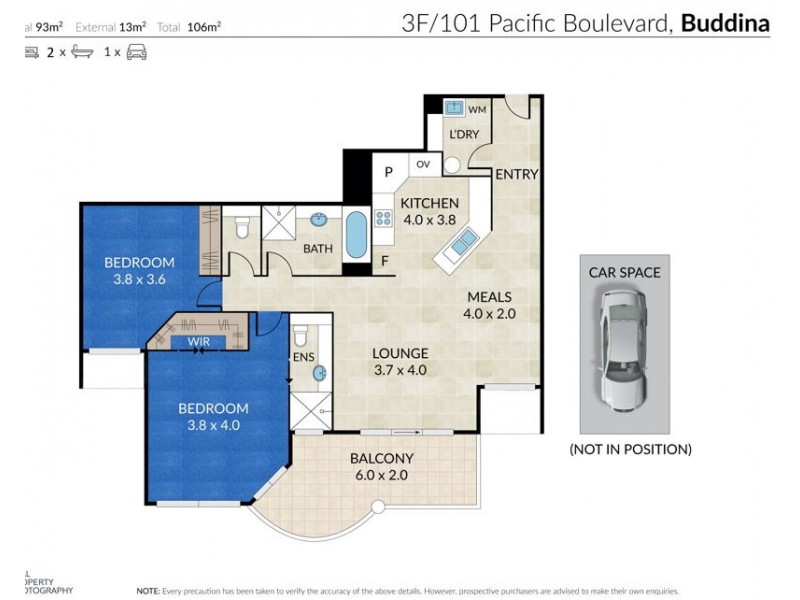 3F/101 Pacific Blvd, Buddina QLD 4575