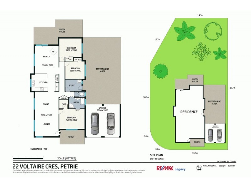 22 VOLTAIRE CRES, Petrie QLD 4502 Floorplan