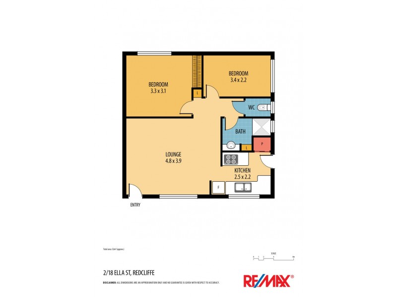2/18 Ella Street, Redcliffe QLD 4020 Floorplan