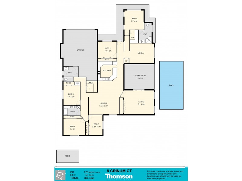 8 Crinum Court, Narangba QLD 4504 Floorplan