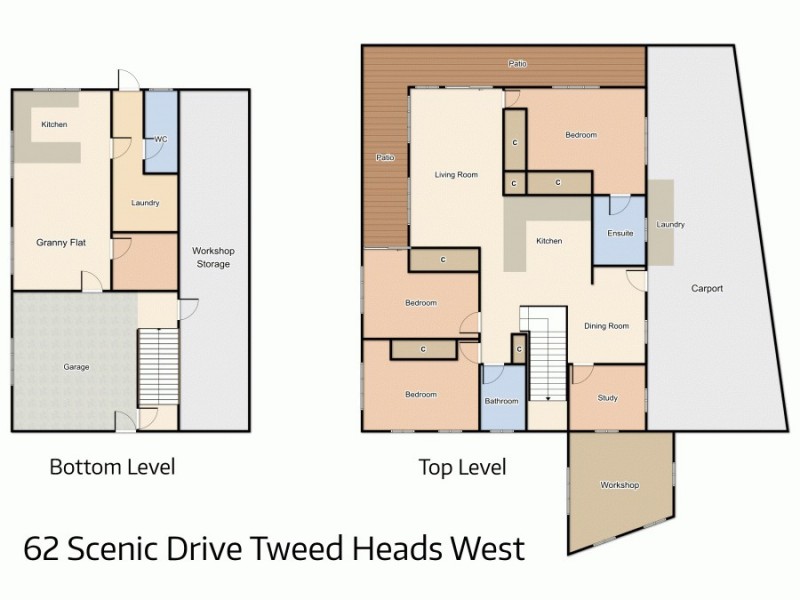 62 Scenic Drive, Tweed Heads West NSW 2485 Floorplan