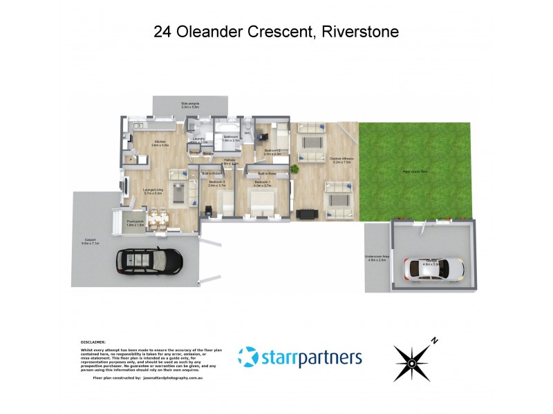 24 Oleander Crescent, Riverstone NSW 2765 Floorplan