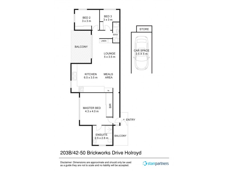 203B/.42-50 Brickworks Drive, Holroyd NSW 2142 Floorplan