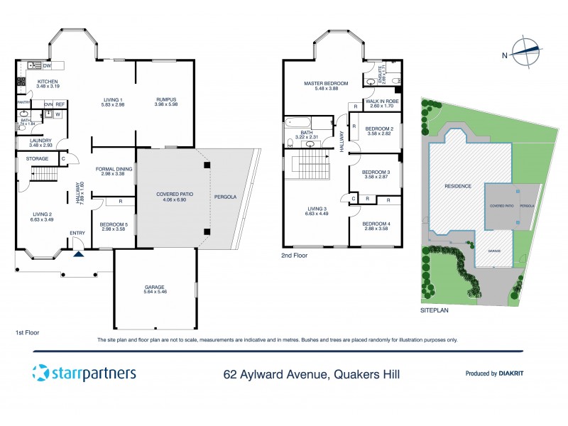 62 Aylward Avenue, Quakers Hill NSW 2763 Floorplan