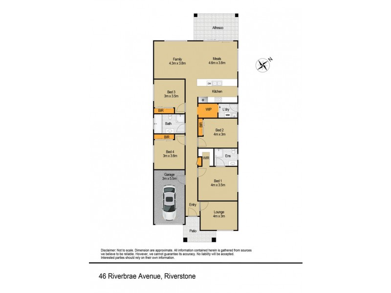 46 Riverbrae Avenue, Riverstone NSW 2765 Floorplan