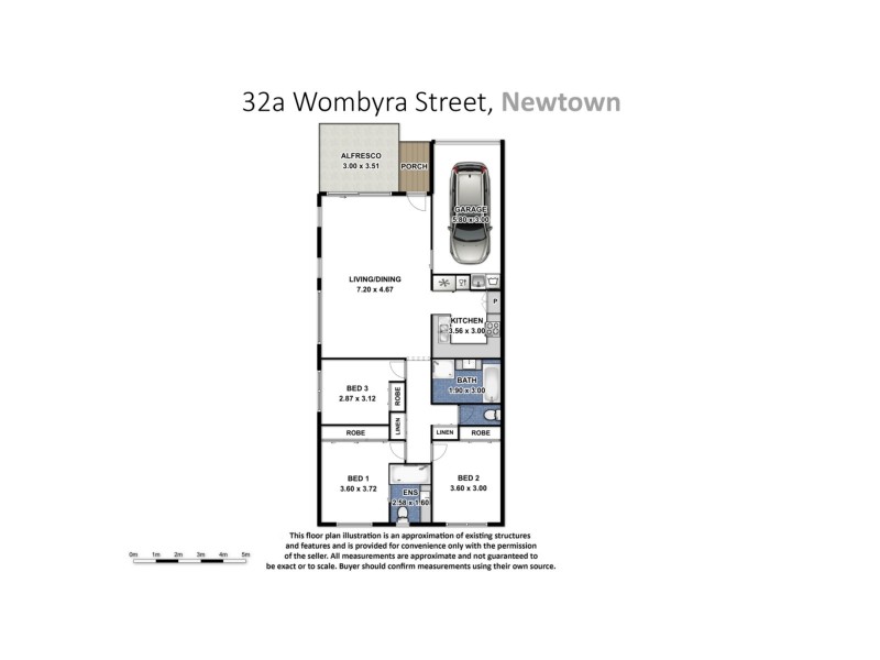 1/32A Wombyra Street, Newtown QLD 4350 Floorplan