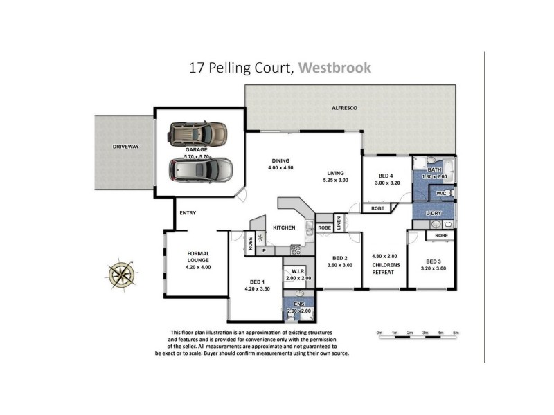 17 Pelling Court, Westbrook QLD 4350 Floorplan