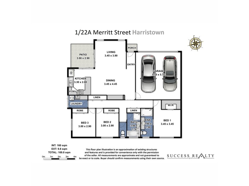 1/22a Merritt Street, Harristown QLD 4350 Floorplan