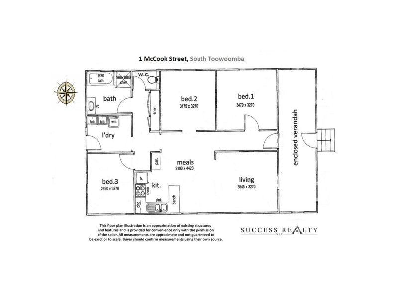 1 McCook Street, South Toowoomba QLD 4350 Floorplan