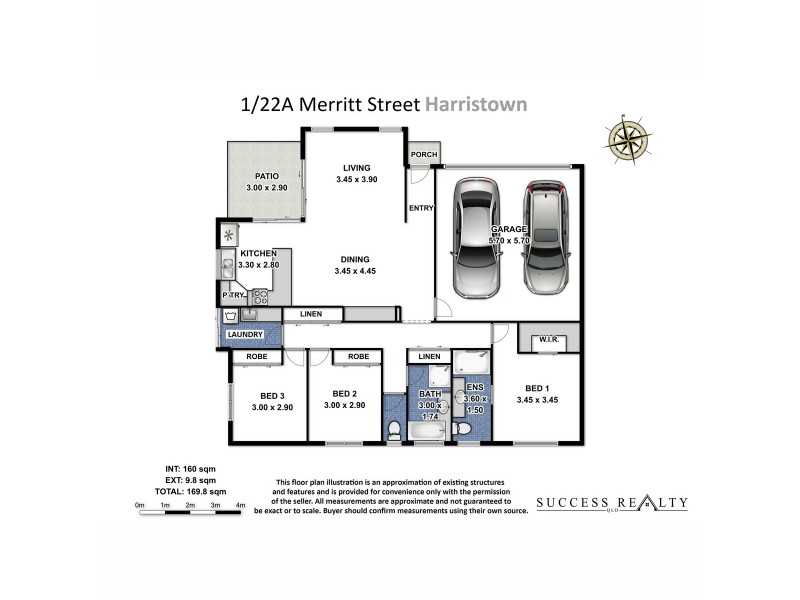 1/22a Merritt Street, Harristown QLD 4350 Floorplan