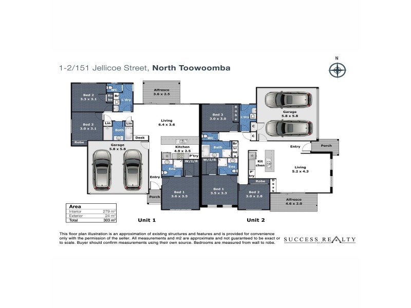 1/151 Jellicoe Street, North Toowoomba QLD 4350 Floorplan