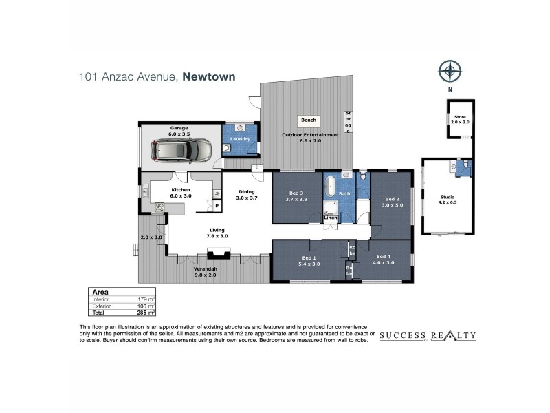 101 Anzac Avenue, Newtown QLD 4350 Floorplan