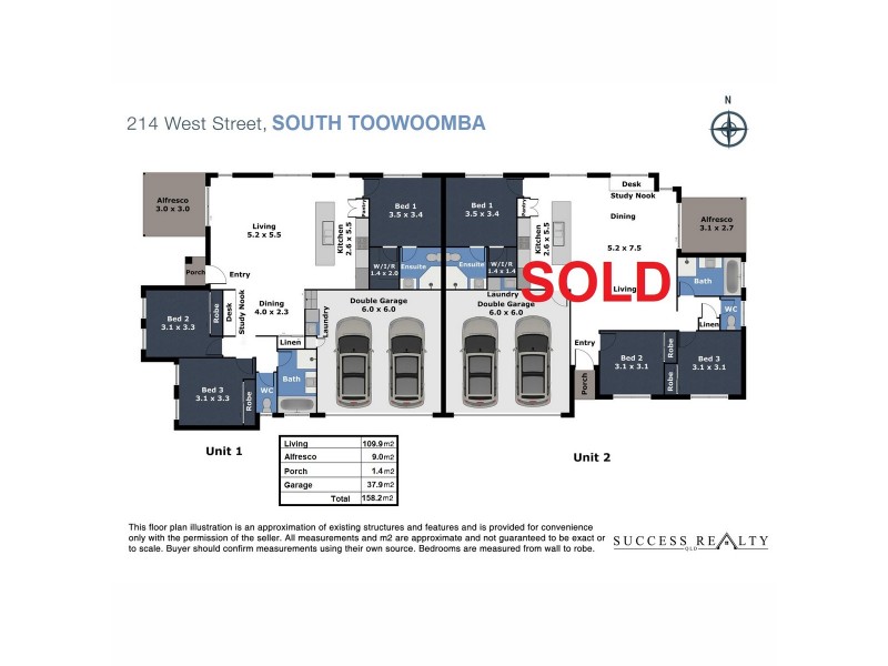 1/214 West Street, South Toowoomba QLD 4350 Floorplan