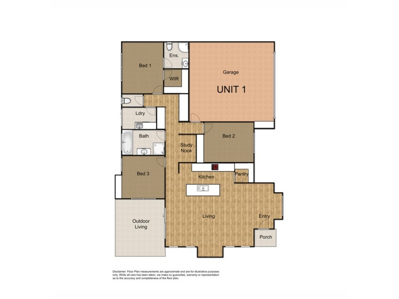 1/15a Warwick Street, Harristown QLD 4350 Floorplan