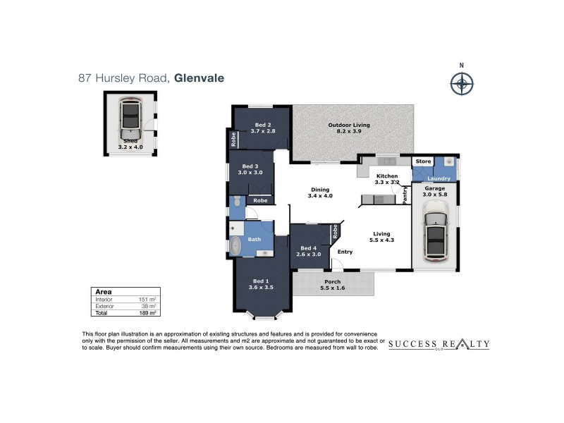 87 Hursley Road, Glenvale QLD 4350 Floorplan