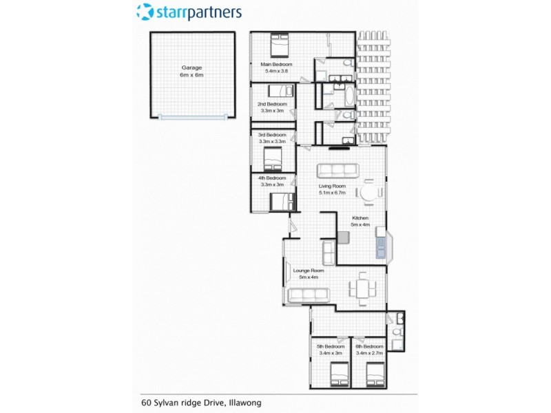 60 Sylvan Ridge Drive, Illawong NSW 2234 Floorplan