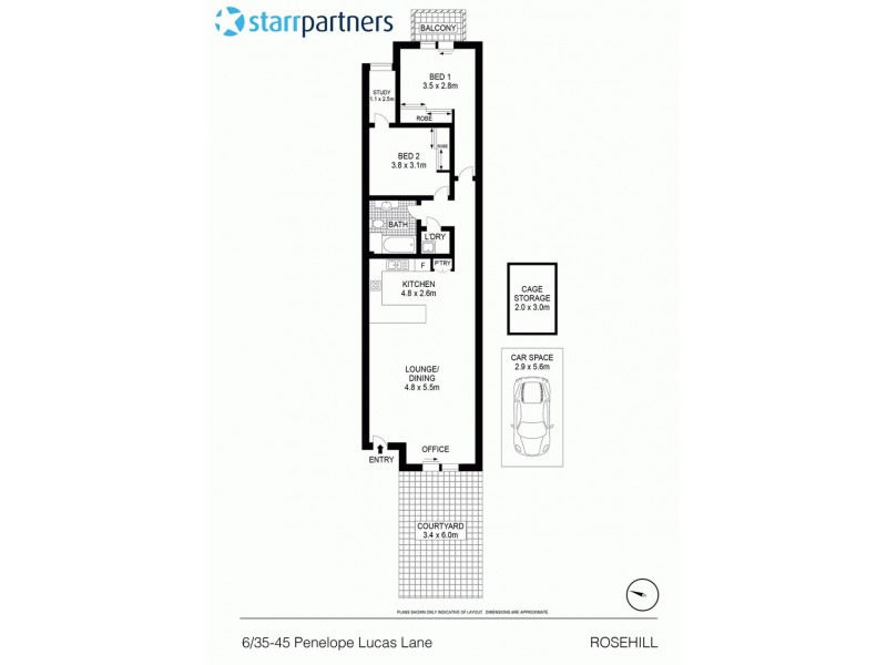 6/35-43 Penelope Lucas Lane, Rosehill NSW 2142 Floorplan