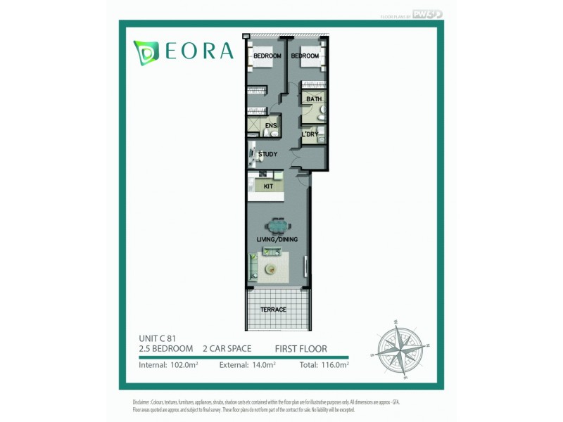 81/15-19 Edgehill Avenue, Botany NSW 2019 Floorplan