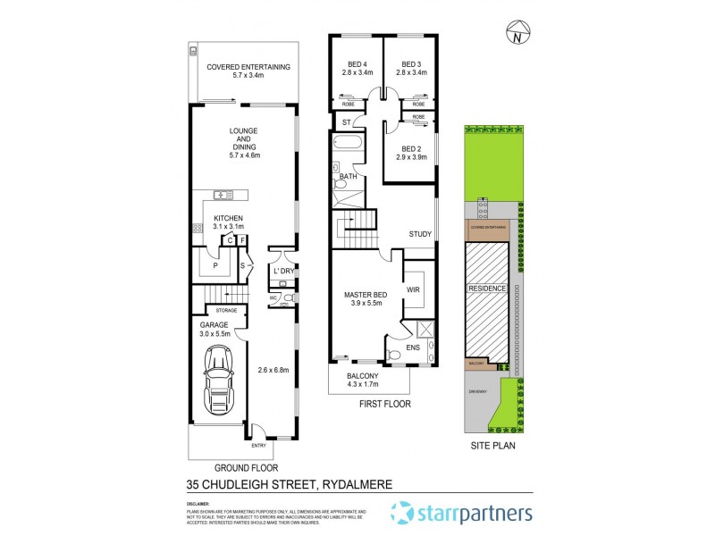 35 Chudleigh Street, Rydalmere NSW 2116 Floorplan