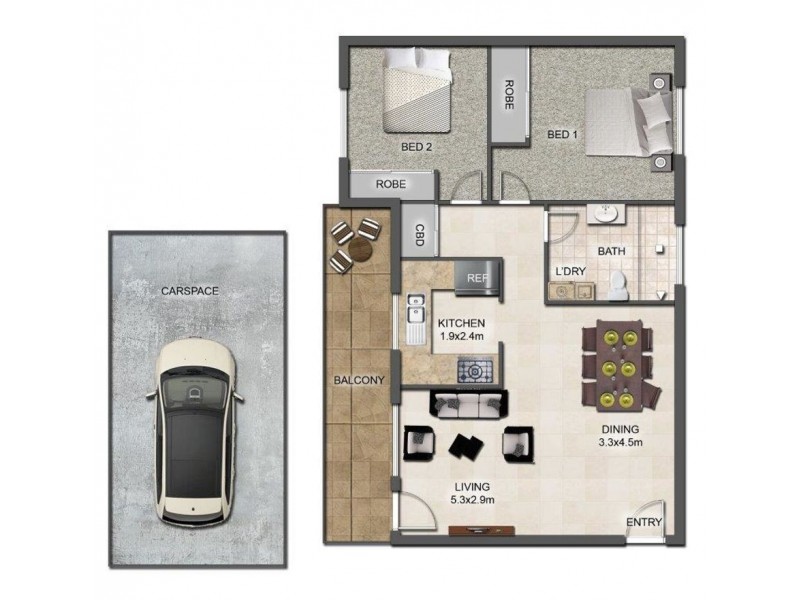 14/8 Lane Cove Road, Ryde NSW 2112 Floorplan