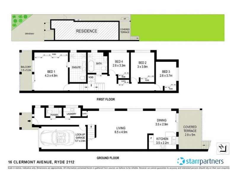 16a Clermont Ave, Ryde NSW 2112 Floorplan