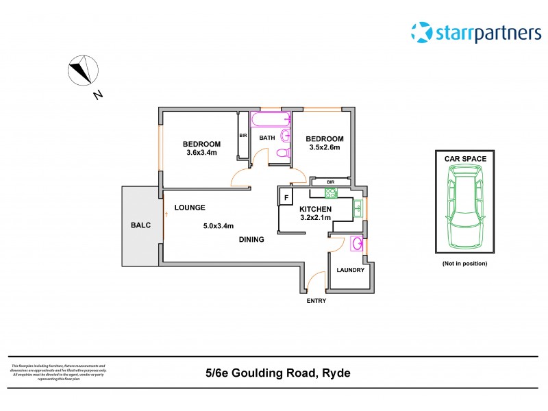 5/6e Goulding Road, Ryde NSW 2112 Floorplan