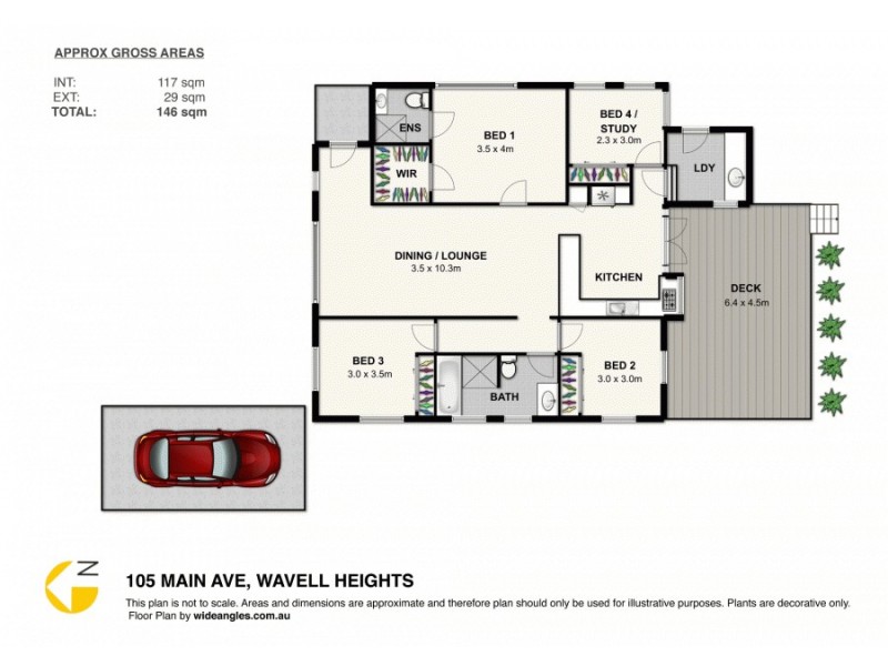 105 Main Avenue, Wavell Heights QLD 4012 Floorplan