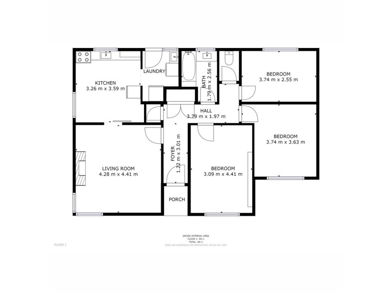 11 Rogers Place, Bridgewater TAS 7030 Floorplan