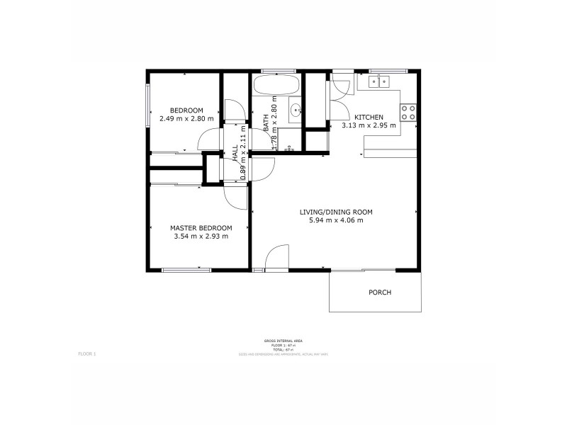 1/4-6 Bellette Place, Chigwell TAS 7011 Floorplan