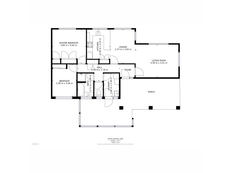 1/4 Atherton Avenue, West Moonah TAS 7009 Floorplan
