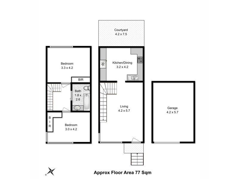 3/1 Cleland Court, West Moonah TAS 7009 Floorplan