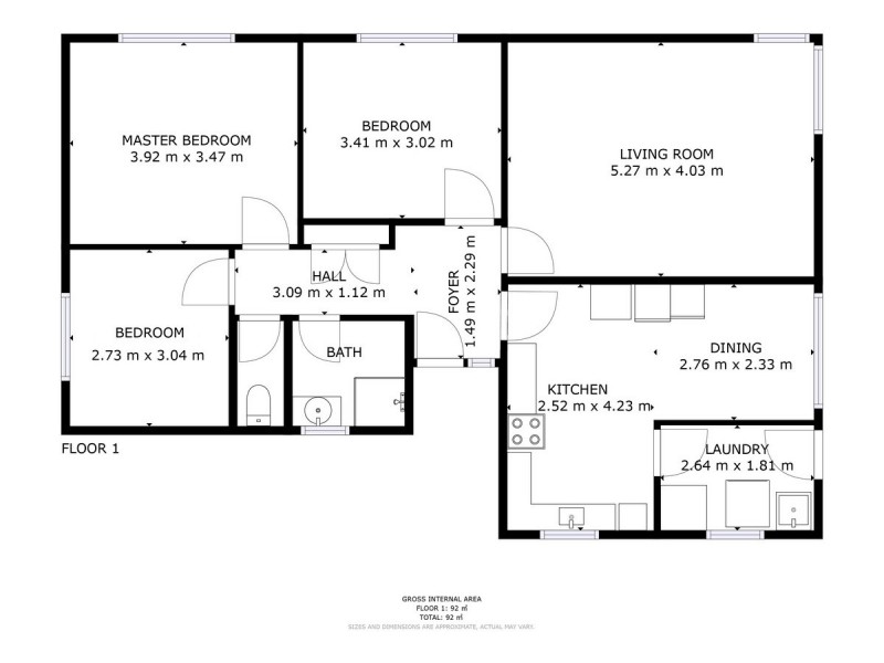 22 Sattler Street, Gagebrook TAS 7030 Floorplan
