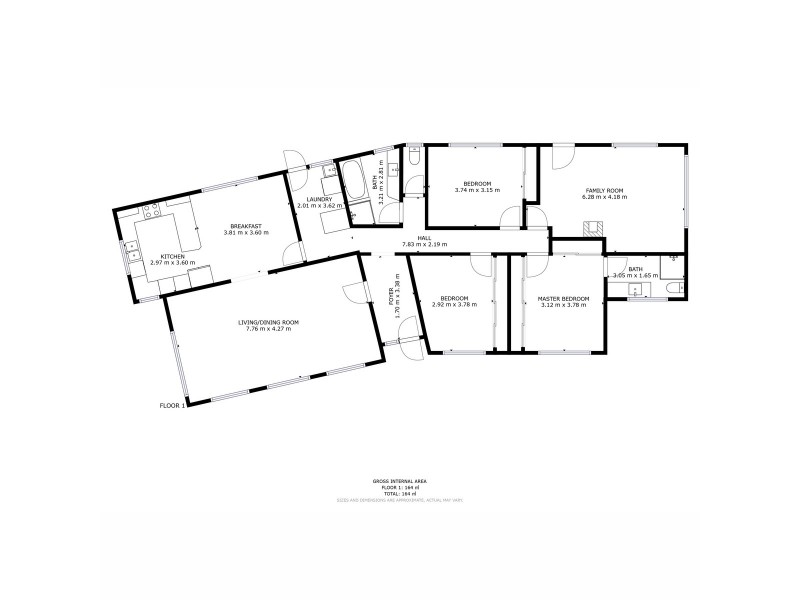 116 Brent Street, Glenorchy TAS 7010 Floorplan