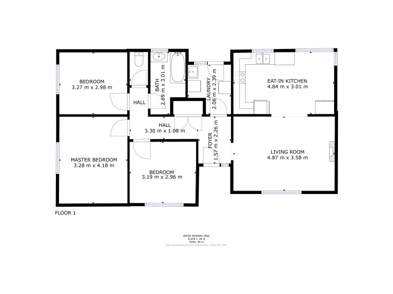 9 Bromley Street, Bridgewater TAS 7030 Floorplan