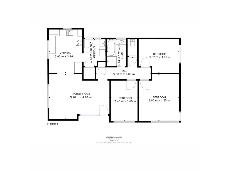 8 Euston Street, Claremont TAS 7011 Floorplan