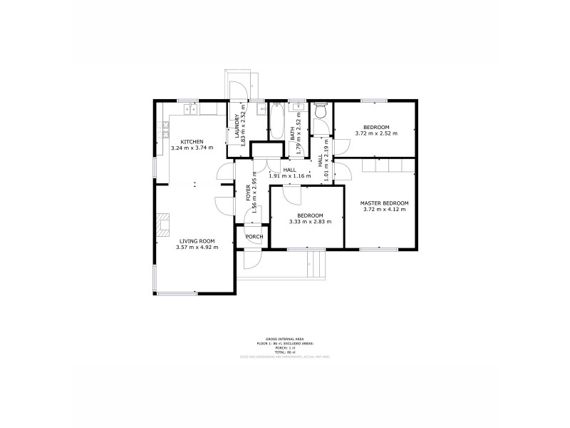 4 Exeter Place, Gagebrook TAS 7030 Floorplan