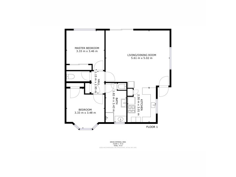 7/21-25 Vieste Drive, Glenorchy TAS 7010 Floorplan