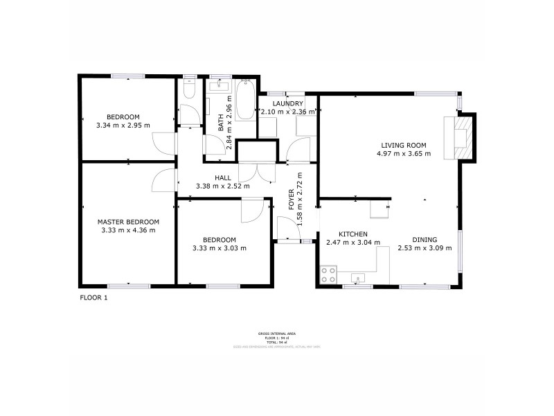 55 Tottenham Road, Gagebrook TAS 7030 Floorplan