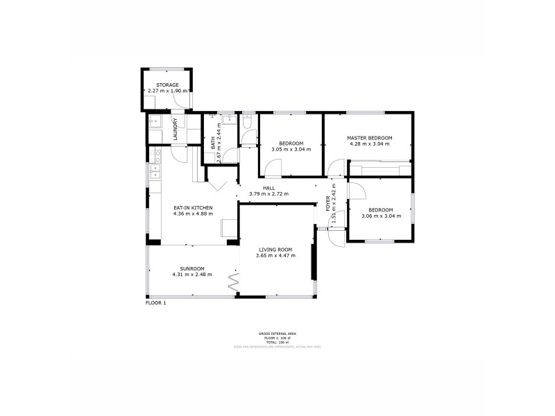 34 Thompson Crescent, Bridgewater TAS 7030 Floorplan