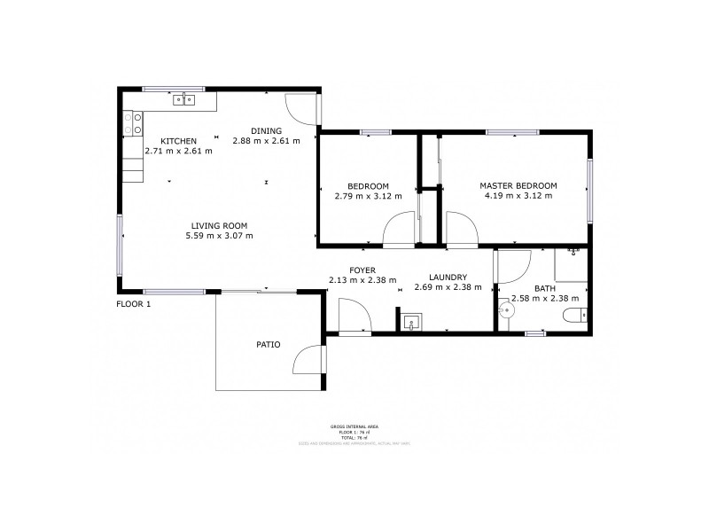 2 Marshalls Way, Bridgewater TAS 7030 Floorplan