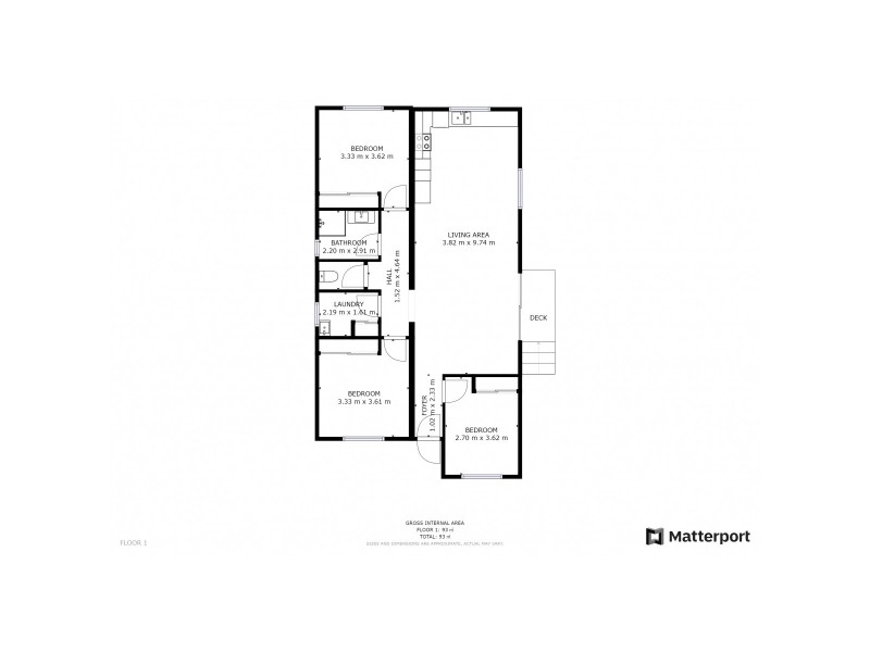19 Veronica Crescent, Gagebrook TAS 7030 Floorplan