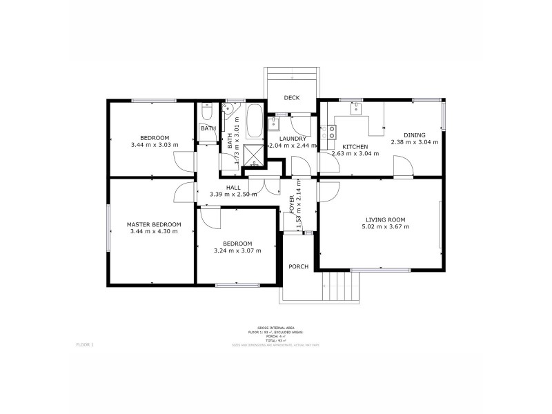 2 Crosby Place, Herdsmans Cove TAS 7030 Floorplan